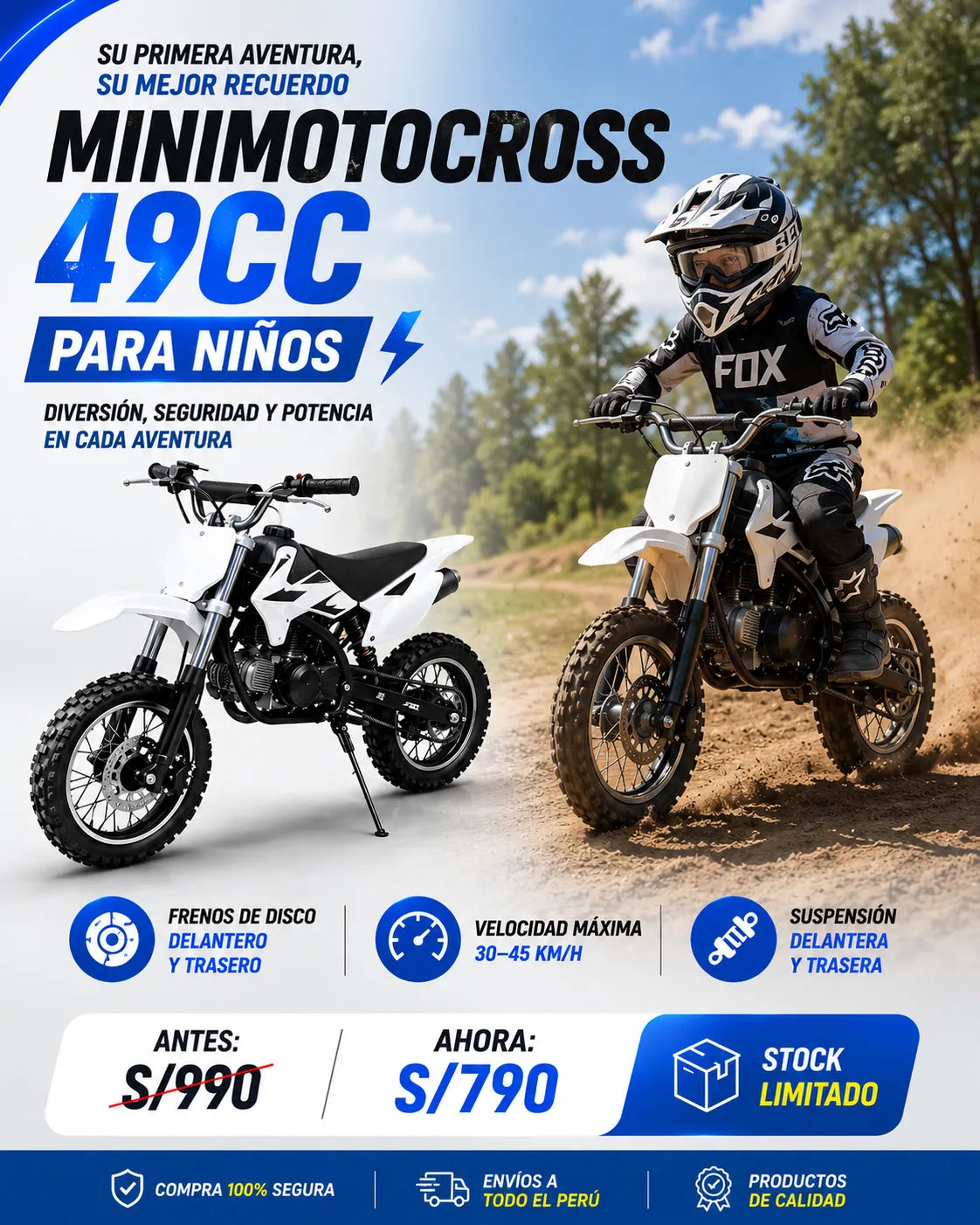 MOTOCROSS KIDS 49CC